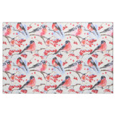 Red Robin Bird Pattern Stof (Fat Quarter)
