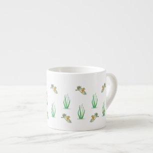 Red Robin Birds en Snowdrops Espresso Kop
