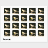 Red Robin Bobbin Vierkante Sticker (Vel)
