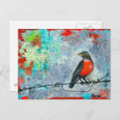 Red Robin Briefkaart (Voorkant / Achterkant)