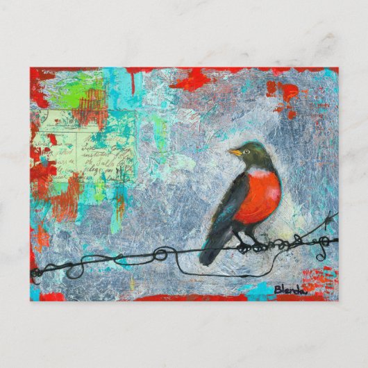 Red Robin Briefkaart (Voorkant)