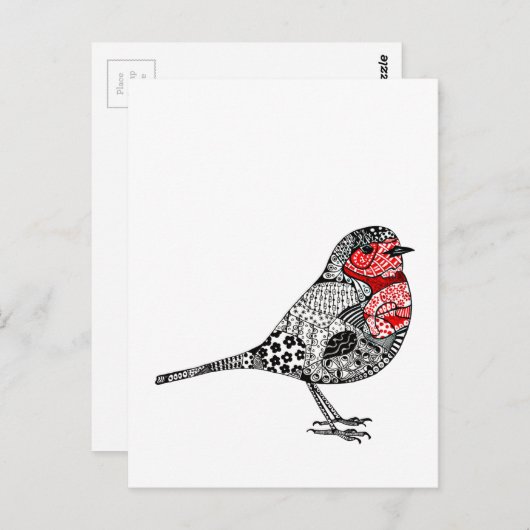 Red Robin Briefkaart (Voorkant / Achterkant)