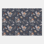 Red Robin Festive Kerstmis  Inpakpapier Vel (Voorkant 3)