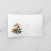 Red Robin Holly Mom & Dad Kerst Kaart (Binnen)