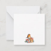 Red Robin Pine Christmas Enclosure Card Notitiekaartje (Achterkant)