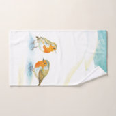 Red Robins in Winter Kitchen Towel Bad Handdoek (Handdoek)