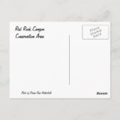 Red Rock Canyon Briefkaart (Achterkant)
