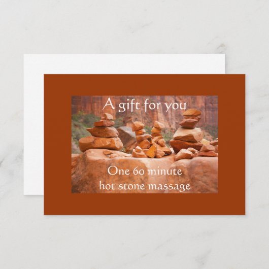 Red Rock Canyon Gift Certificate (Voorkant / Achterkant)