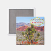Red Rock Canyon in de buurt van Las Vegas Strip Magneet (Voorkant / Achterkant)