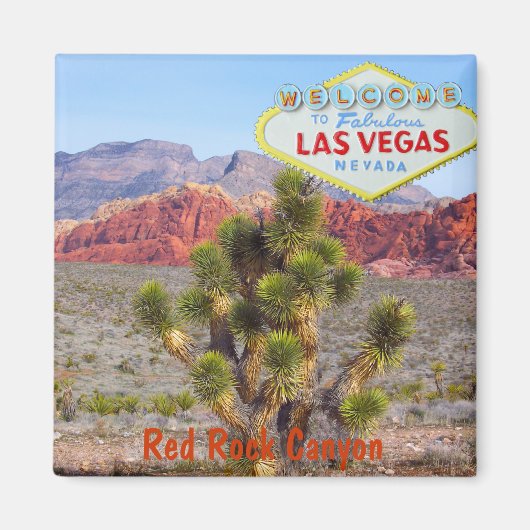 Red Rock Canyon in de buurt van Las Vegas Strip Magneet (Voorkant)