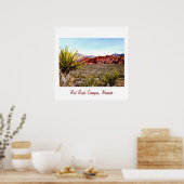 Red Rock Canyon, Las Vegas woestijn Poster (Keuken)