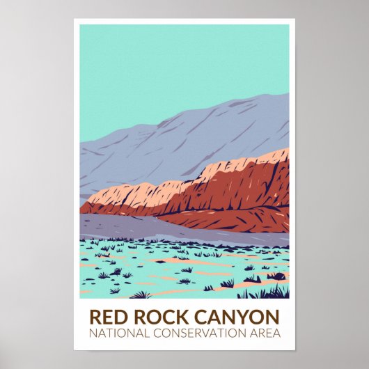 Red Rock Canyon National Conservation Area  Poster (Voorkant)