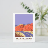 Red Rock Canyon National Conservation Area Road Briefkaart (Staand voorkant)