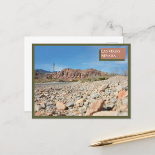 Red Rock Canyon Natuur in de Nevada woestijn in La Briefkaart