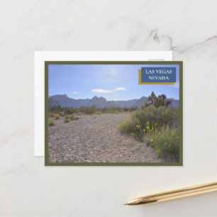 Red Rock Canyon Natuur in de Nevada woestijn in La Briefkaart