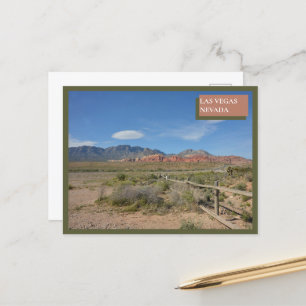 Red Rock Canyon Natuur in de Nevada woestijn in La Briefkaart