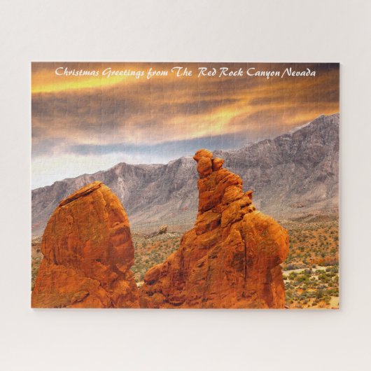 Red Rock Canyon Nevada. kerstcadeautjes Legpuzzel (Horizontaal)