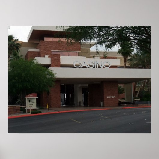 Red Rock Casino Las Vegas Front Entry Poster Print (Voorkant)