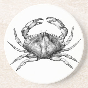Red Rock Crab (Stille Oceaan) Zandsteen Onderzetter
