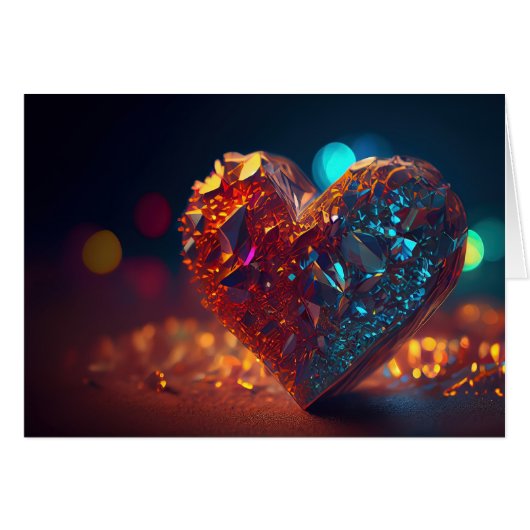 Red Rock Crystal Heart (Devant horizontal)