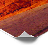 Red Rock en Clouds Print (Hoek)