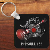 Red Rock Guitar Sleutelhanger (Voorkant)