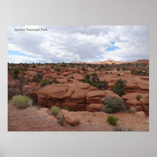 Red Rock in het Arches National Park Poster
