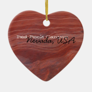 Red Rock Layer Study; Nevada Souvenir Keramisch Ornament