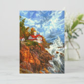 "Red Rock Light" Bedankkaart (Staand voorkant)