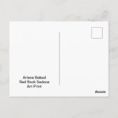 Red Rock Sedona Briefkaart (Achterkant)