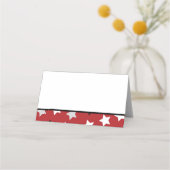 Red Rock Star Music Party Place Kaarten (Achterkant)