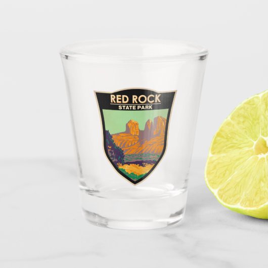 Red Rock State Park Arizona  Shot Glas (Voorkant)