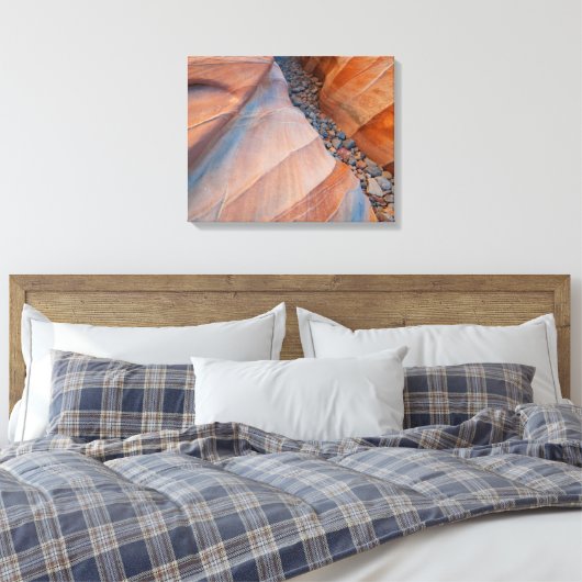 Red Rock Valley of Fire State Park Canvas Afdruk (Insitu (Slaapkamer))