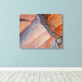 Red Rock Valley of Fire State Park Canvas Afdruk (Insitu (Houten vloer))