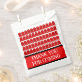 Red Rocket Ship Verjaardagsfeest Bedankzakje (Geknipt)