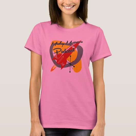 Red Rocket (witte kleuren van vrouwen) T-shirt (Voorkant)