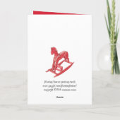 Red Rocking Horse Kaart (Achterkant)