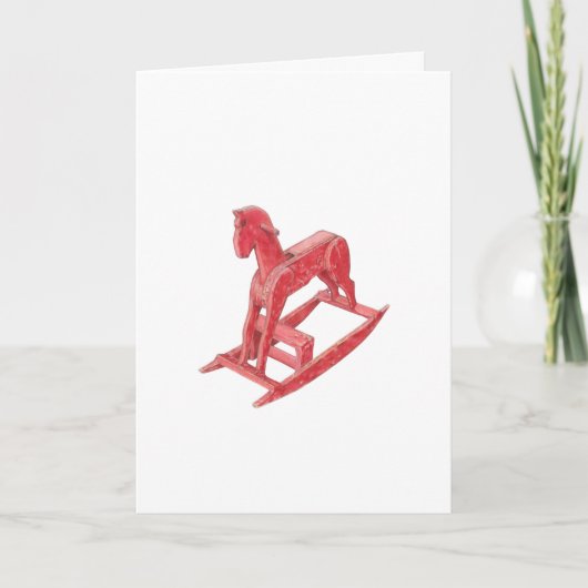 Red Rocking Horse Kaart (Voorkant)