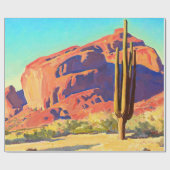 Red Rocks and Cactus, 1945 by Maynard Dixon Cadeaupapier (Vlak)