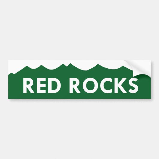 Red Rocks Colorado Bumpersticker (Voorkant)