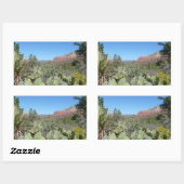 Red Rocks en Cacti I Rechthoekige Sticker (Vel)