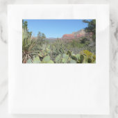 Red Rocks en Cacti I Rechthoekige Sticker (Tas)