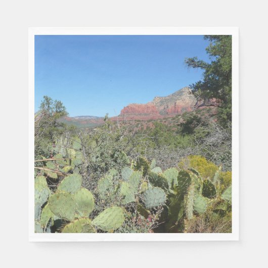 Red Rocks en Cacti I Servetten (Voorkant)