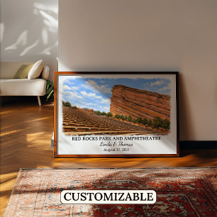 Red Rocks Park en Amphitheater Colorado Poster