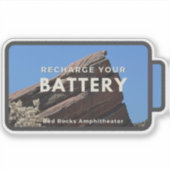 Red Rocks Recharge Sticker (Devant)