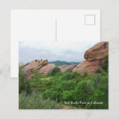 Red Rocks Ridge Mountains en Valley Briefkaart (Voorkant / Achterkant)