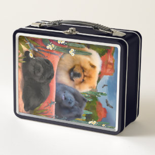 RED ROCKS ROSAN Chow portret Metal Lunch Box