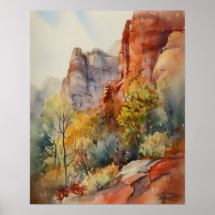 Red Rocks Sedona Arizona Art Imprimer Poster