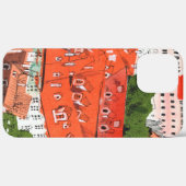 Red Roofs Prague Czech Cityscape Paper Collage Art Case-Mate iPhone Case (Achterkant (horizontaal))