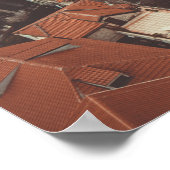 Red Roofs van Kotor (Montenegro) Poster (Hoek)